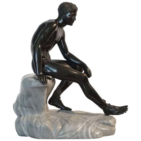 bronzo il riposo di hermes|SCULTURE ANTICHE: Hermes in riposo, ante 79 d. C., scultura .